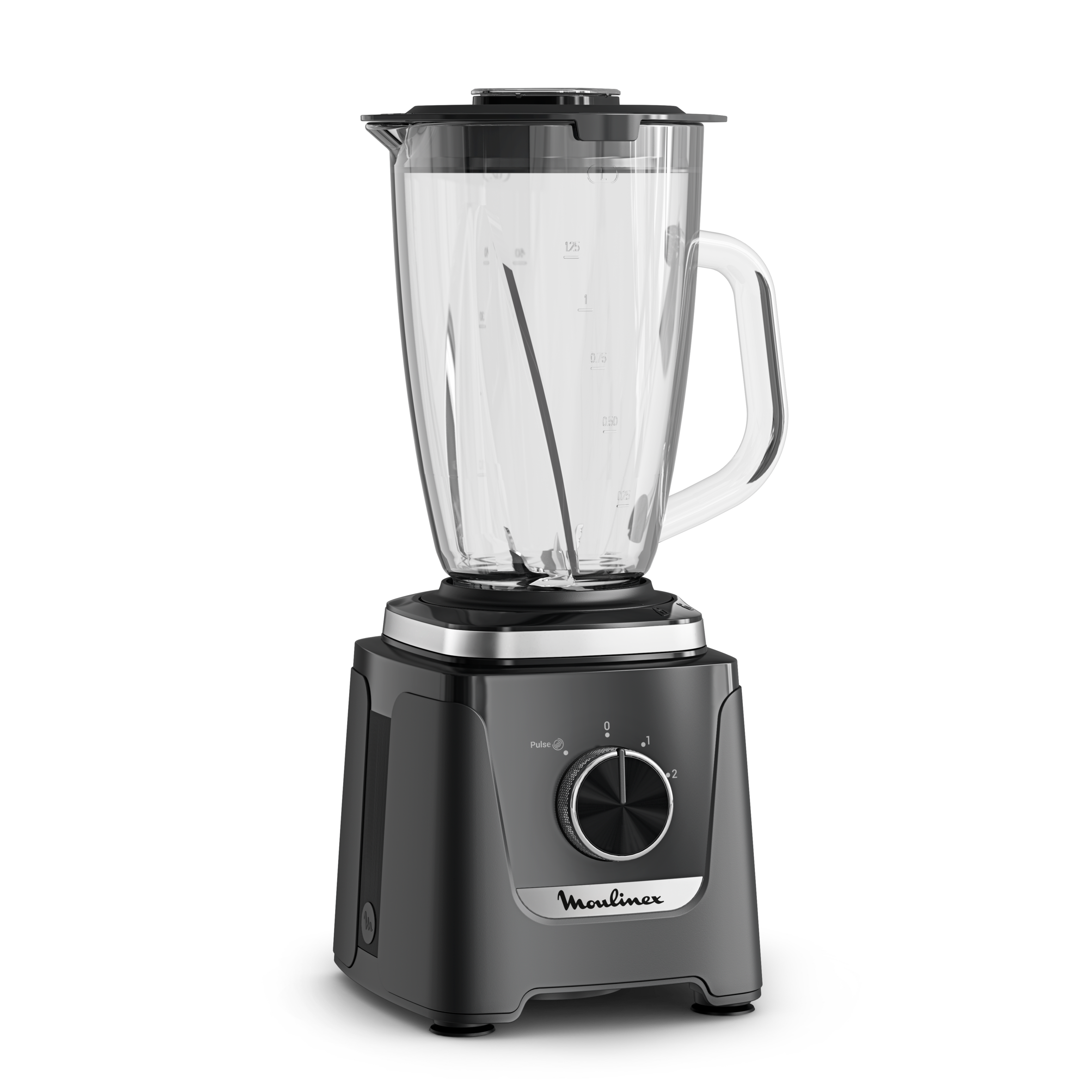 Blendforce, Batidora de vaso, 800 W, Tecnología Powelix Cyclonic, Jarra de vidrio de 1,9 L, Negro