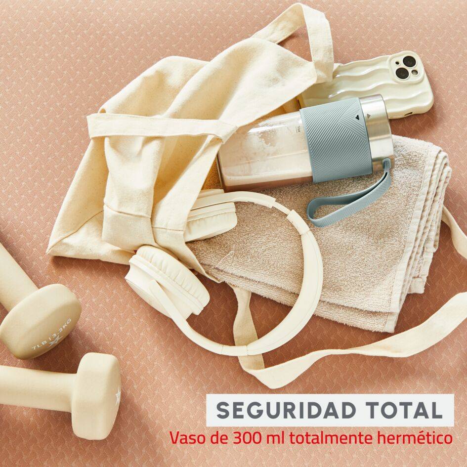 Lightmix, Batidora portátil, 300 ml, Potente, Ligera, Azul