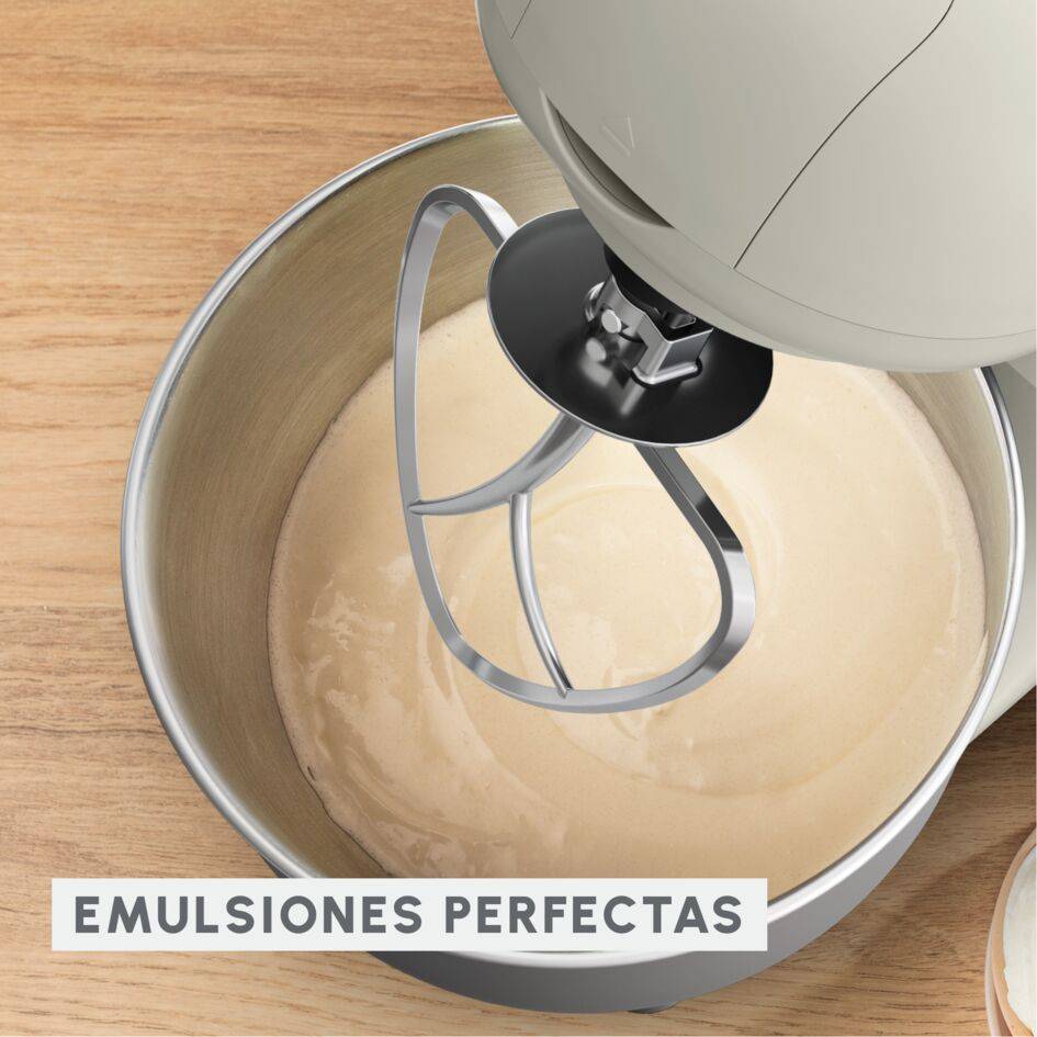 Bake Essential, Robot de repostería, Bol de 4.8&nbsp;L, Kit de repostería, 800&nbsp;W, Crema