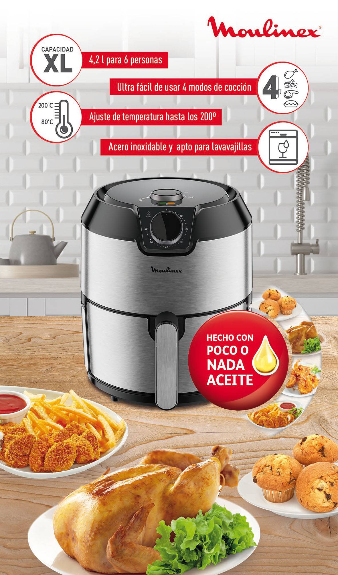 EASY FRY CLÁSICA ACERO INOX