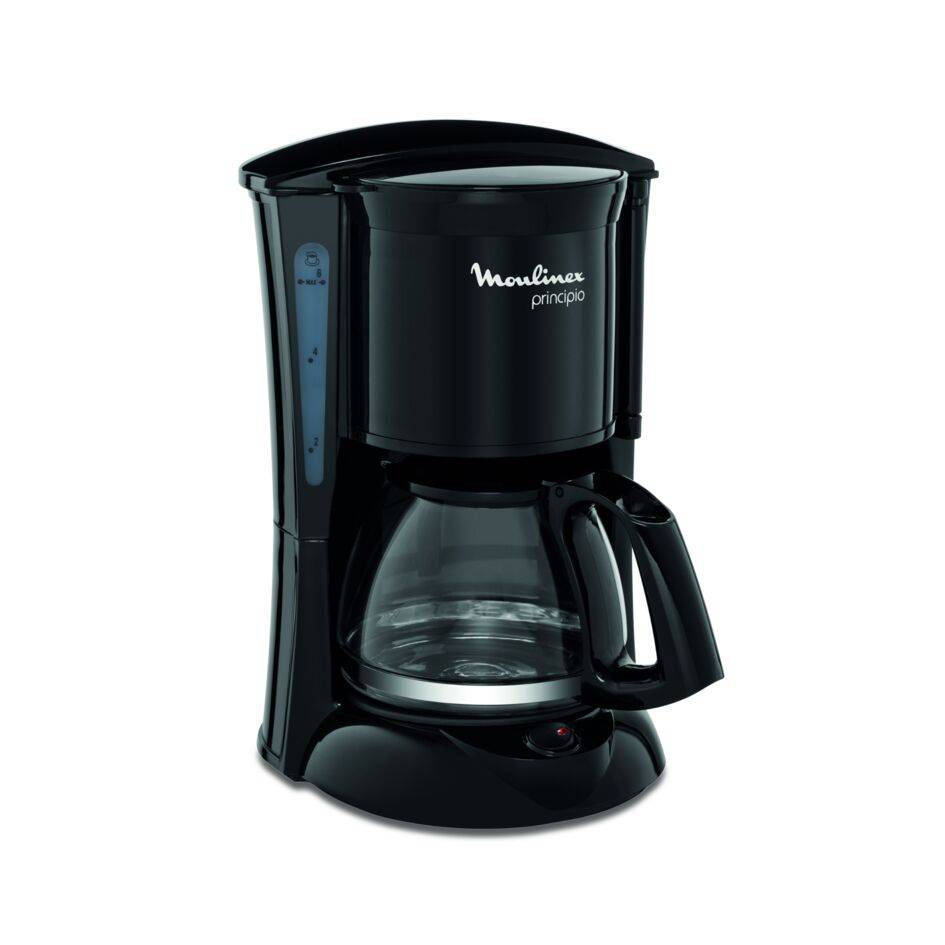 Principio, Cafetera de Filtro, Jarra de cristal, 6 tazas, Soporte giratorio extraíble