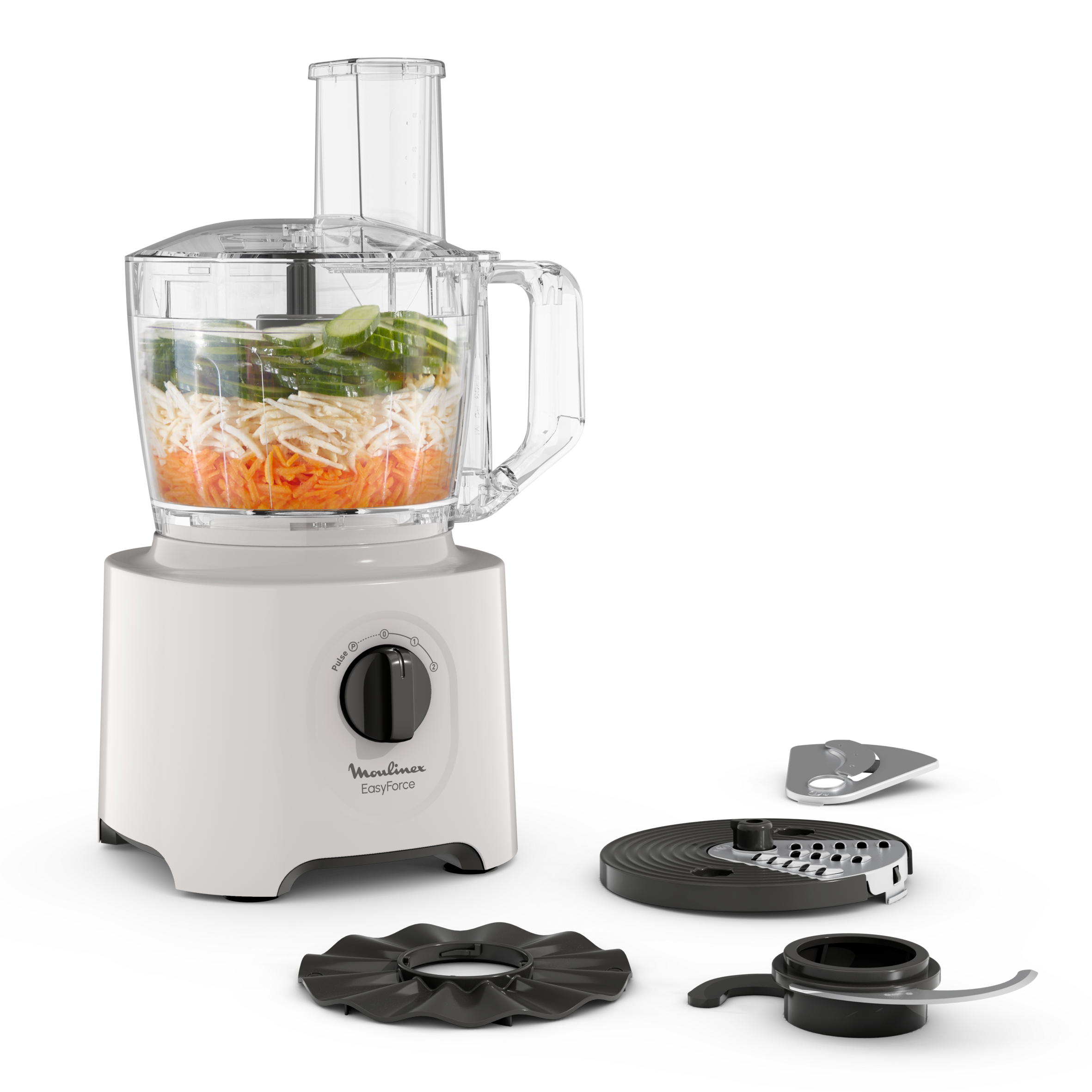 Easy Force, Procesador de Alimentos, 4 Accesorios, 15 Funciones