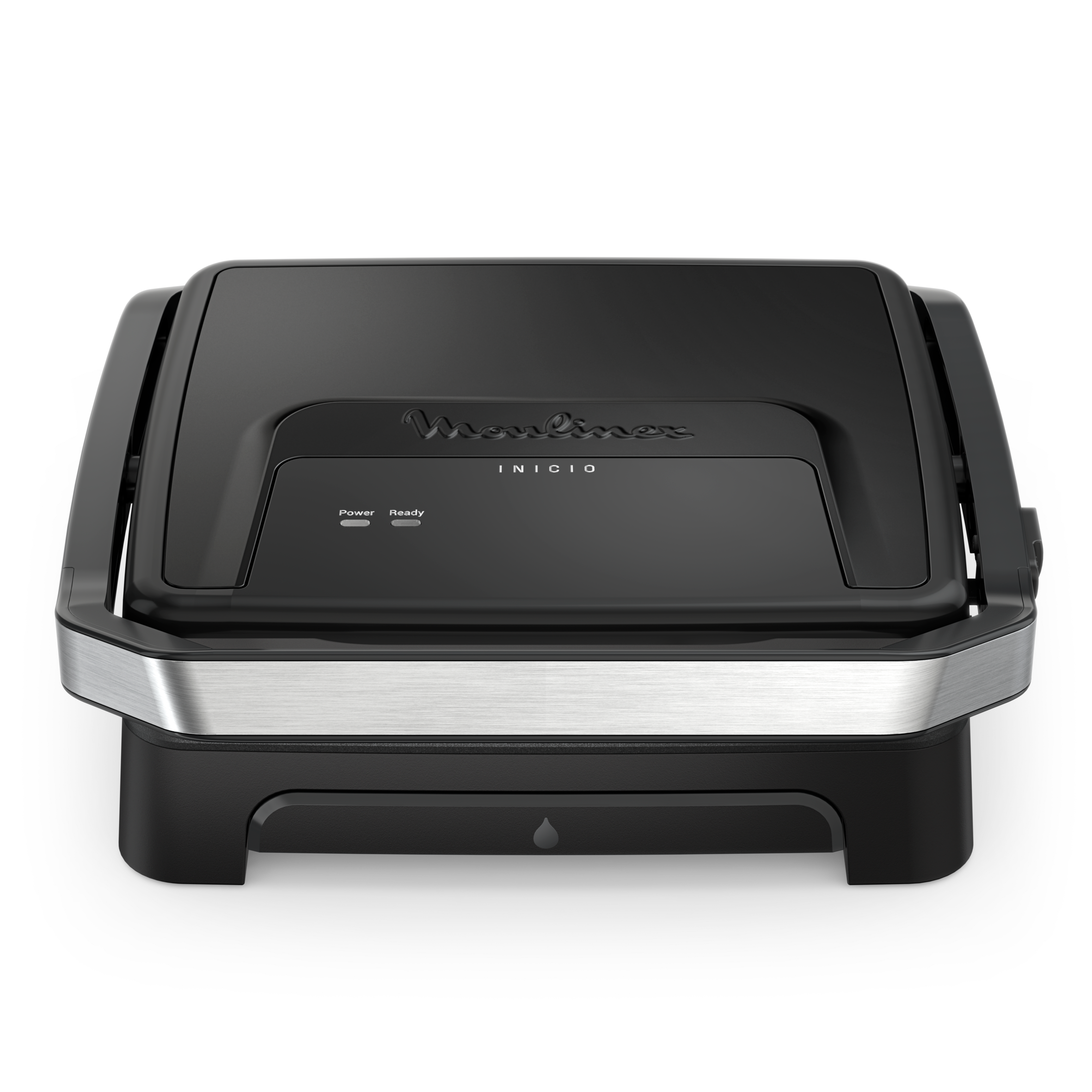 Inicio, Plancha de paninis y grill 2 en 1, Rápido calentamiento, Placas Antiadherentes, Negro