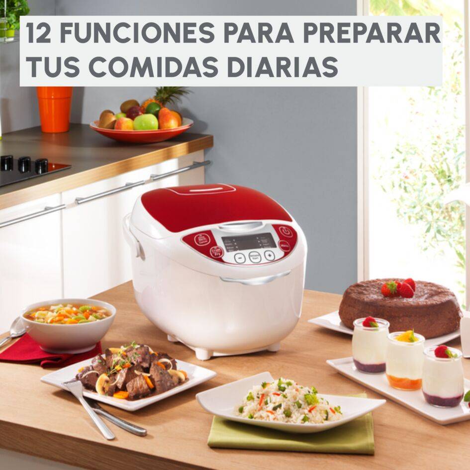 Fuzzy Led, Robot de Cocina, Blanco y Rojo