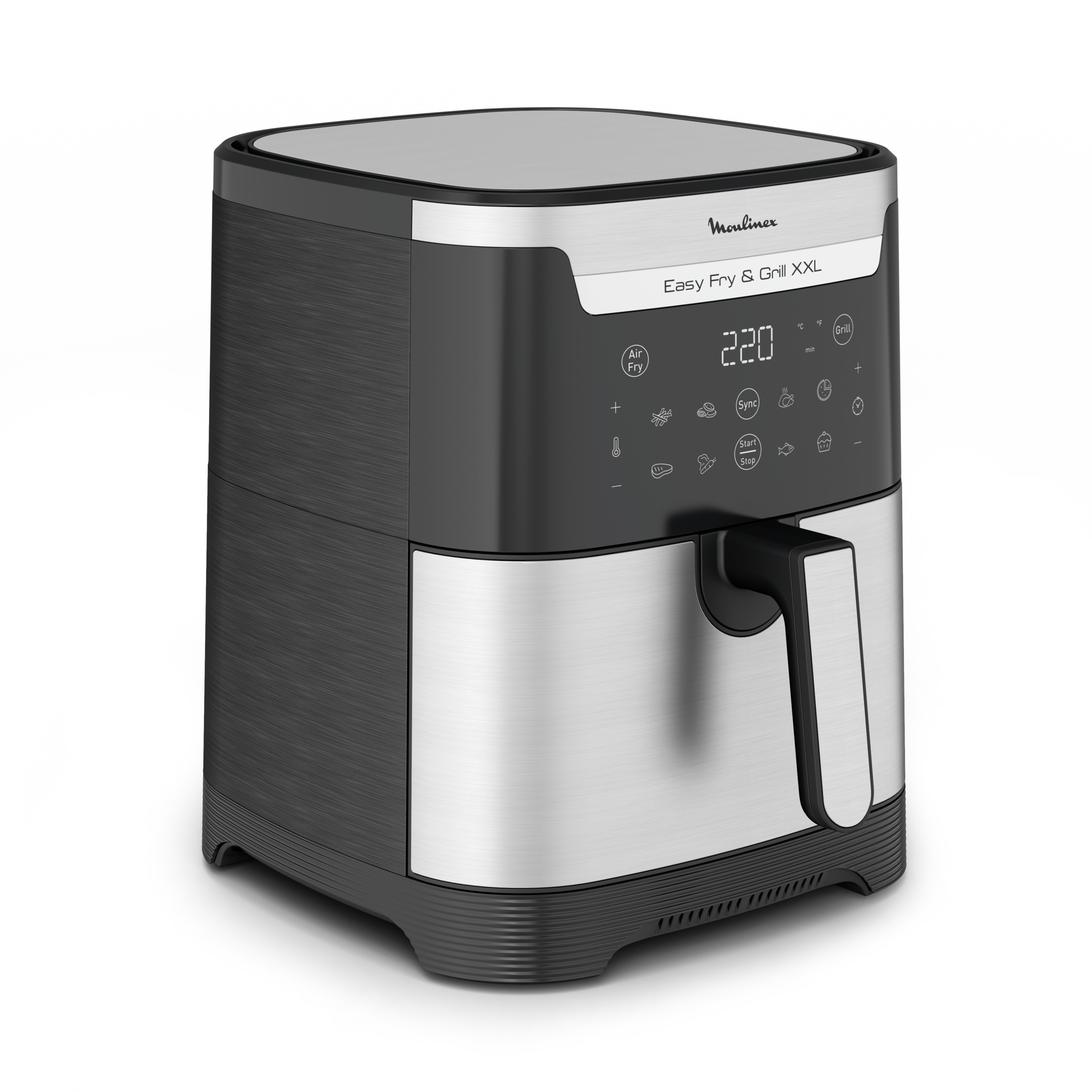 Easy Fry & Grill XXL , Freidora de Aire, 6,5L, Digital, Inox