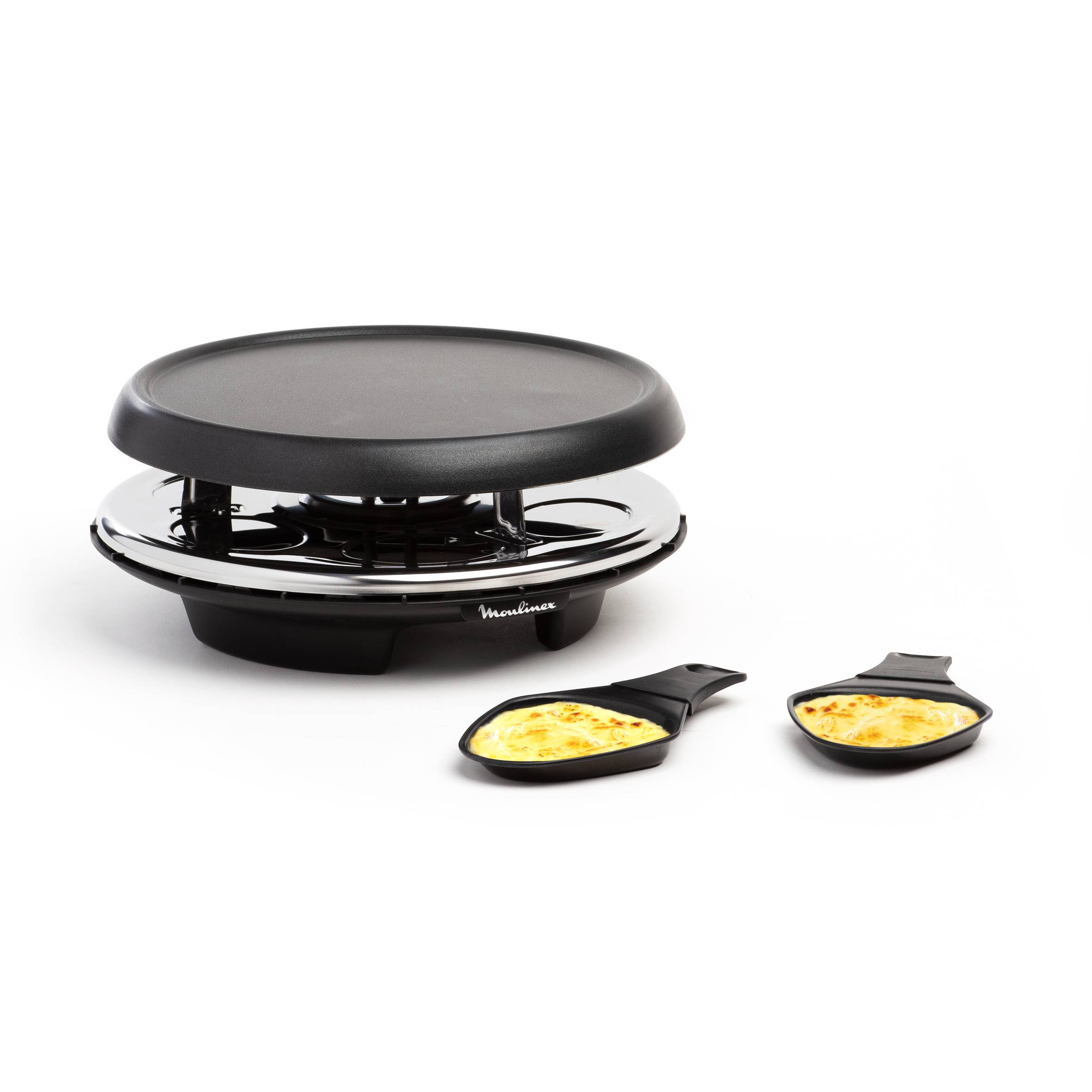 Raclette Accessimo Neo, Raclette, 3 en 1, Crepera, Plancha, 6 personas, Antiadherente