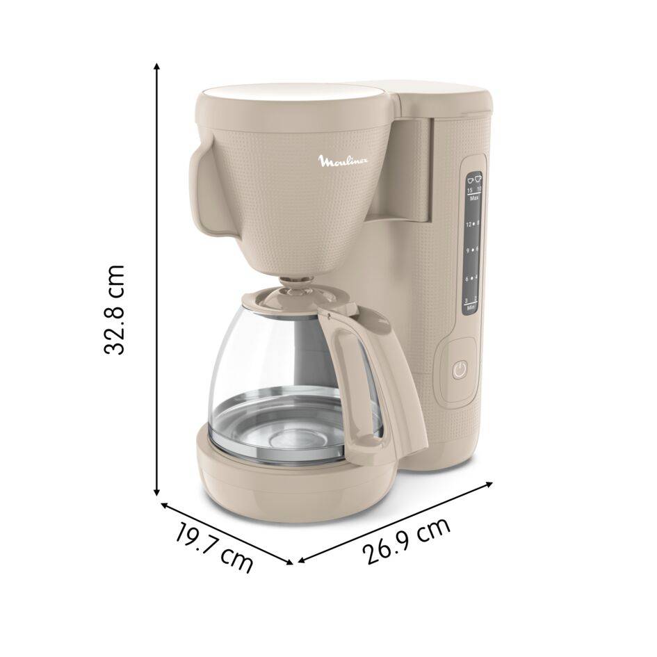 Morning, Cafetera de Filtro, 1,25 L, Beige
