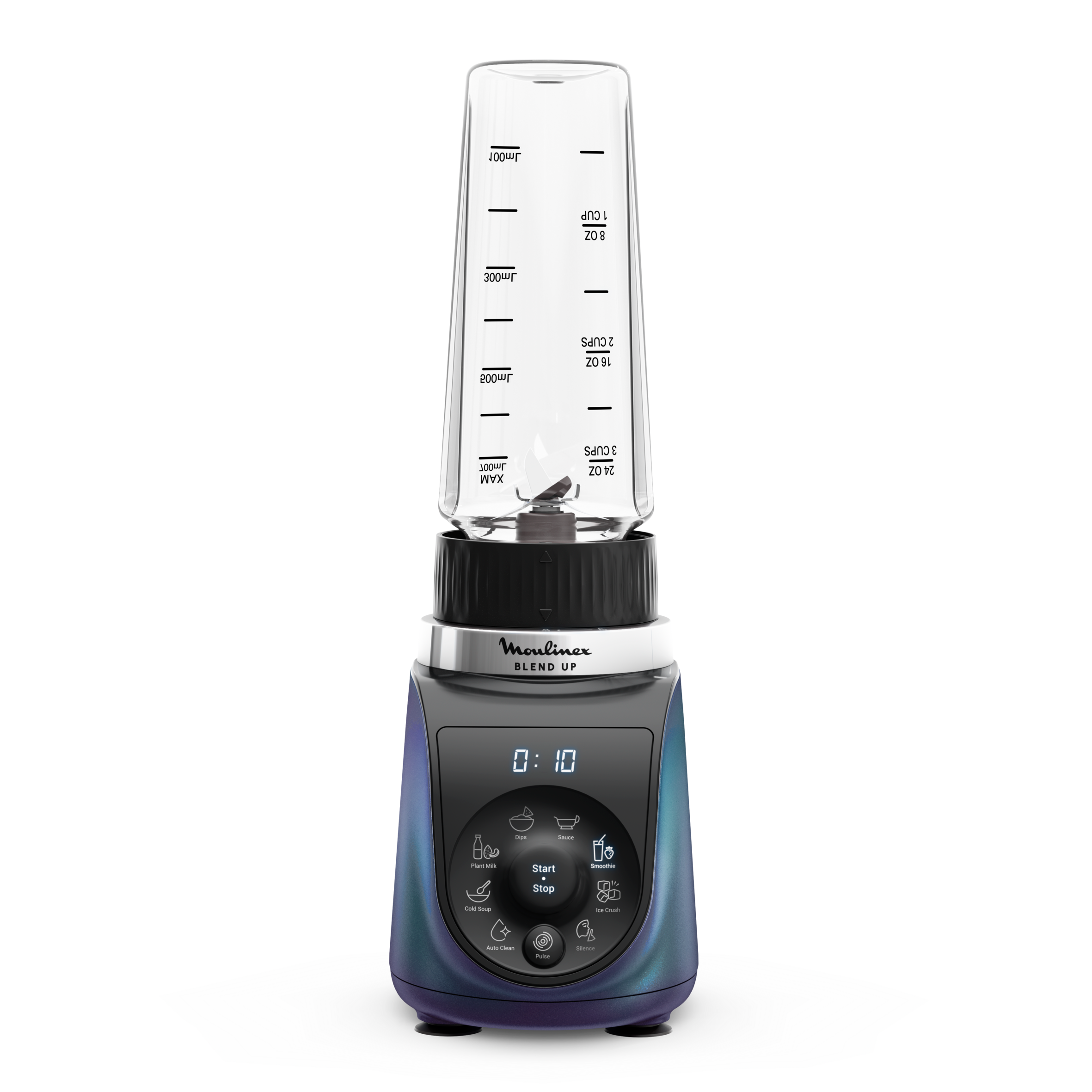 Blend Up, Batidora personal, 1000 W de potencia, 8 Programas Automáticos, Color Azul