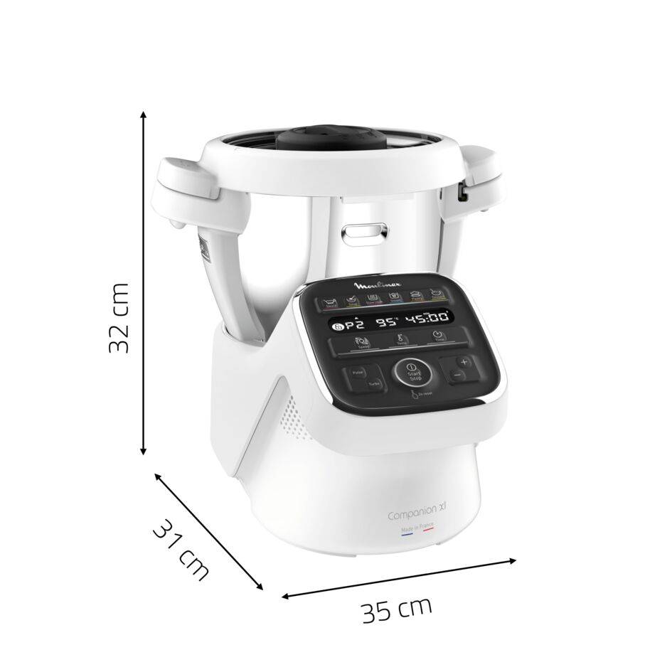 Companion XL, Robot de cocina, 12 programas automáticos,&nbsp;3 L, 1500 W, 6 accesorios, Blanco