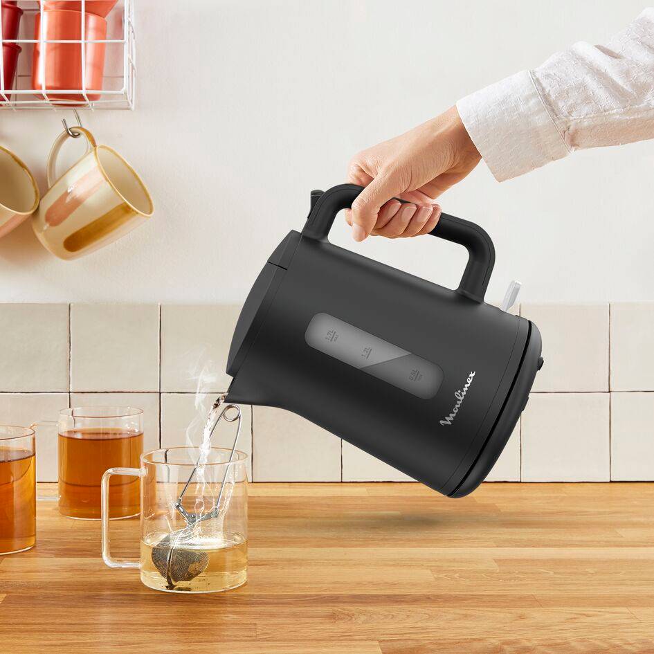 Principio Select, Hervidor eléctrico, 1,7 L, 2400W, Negro