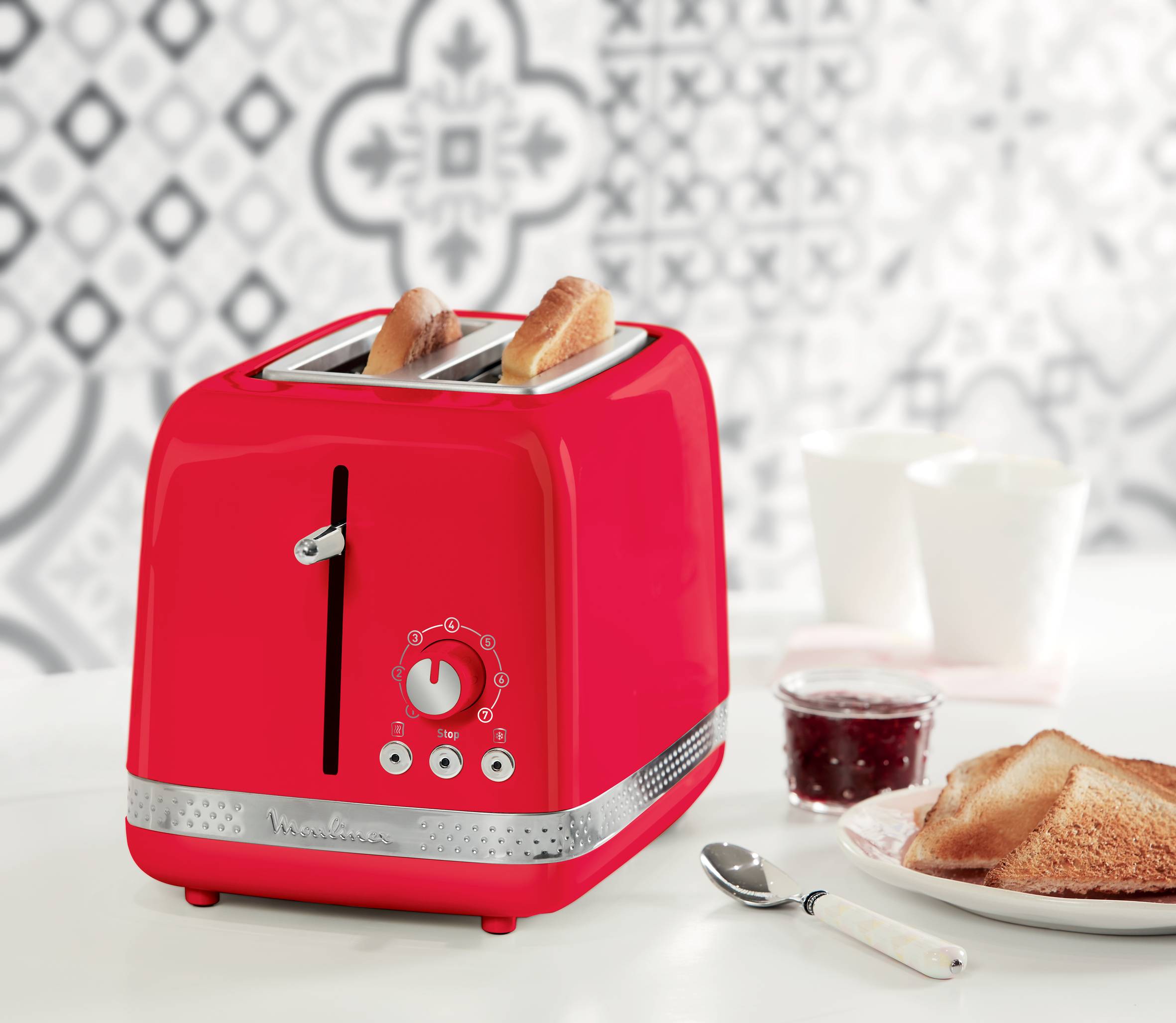 Soleil, Tostadora, 2 ranuras, Roja