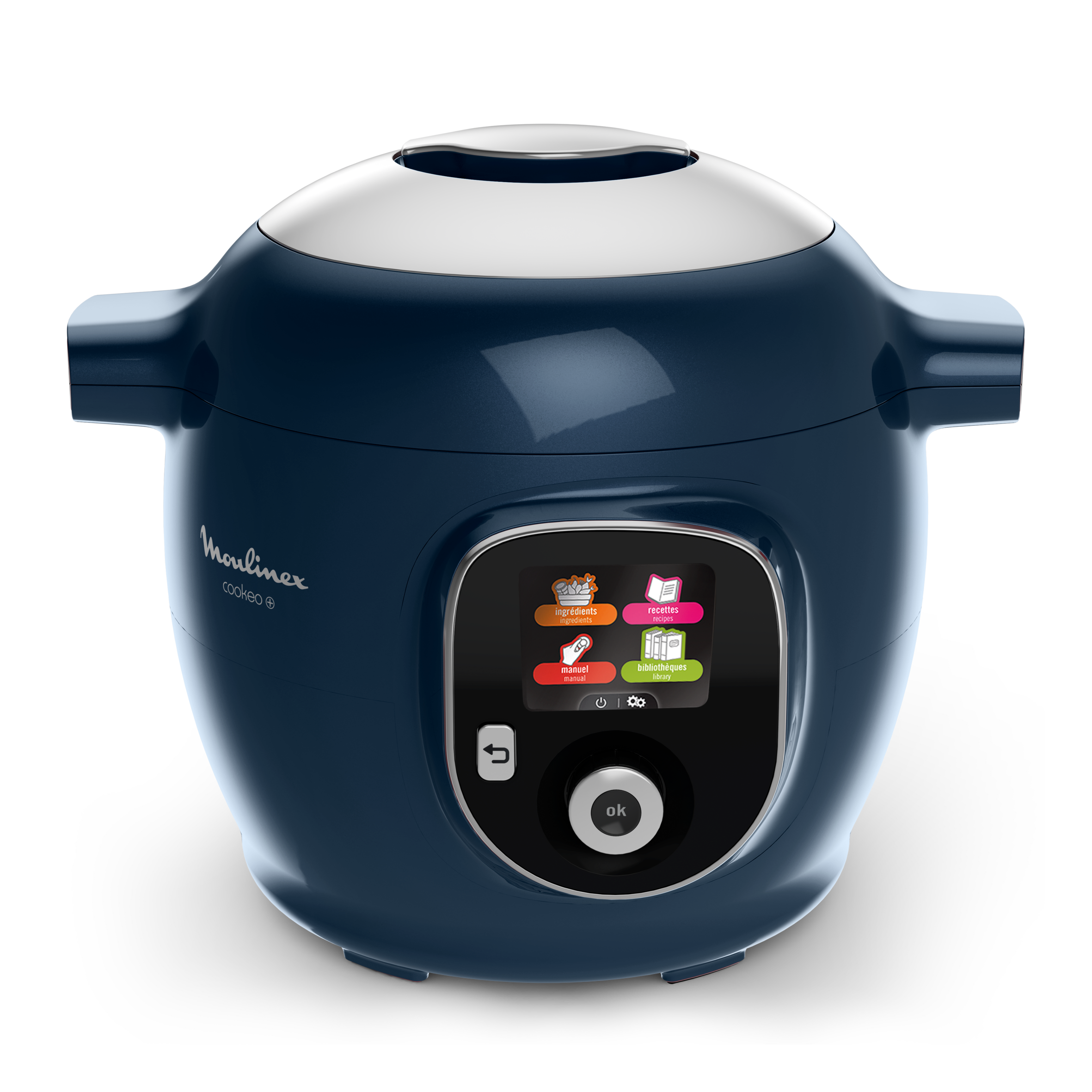 Cookeo+, Olla Eléctrica Programable, 6L, 6 programas, 150 Recetas Integradas, Azul