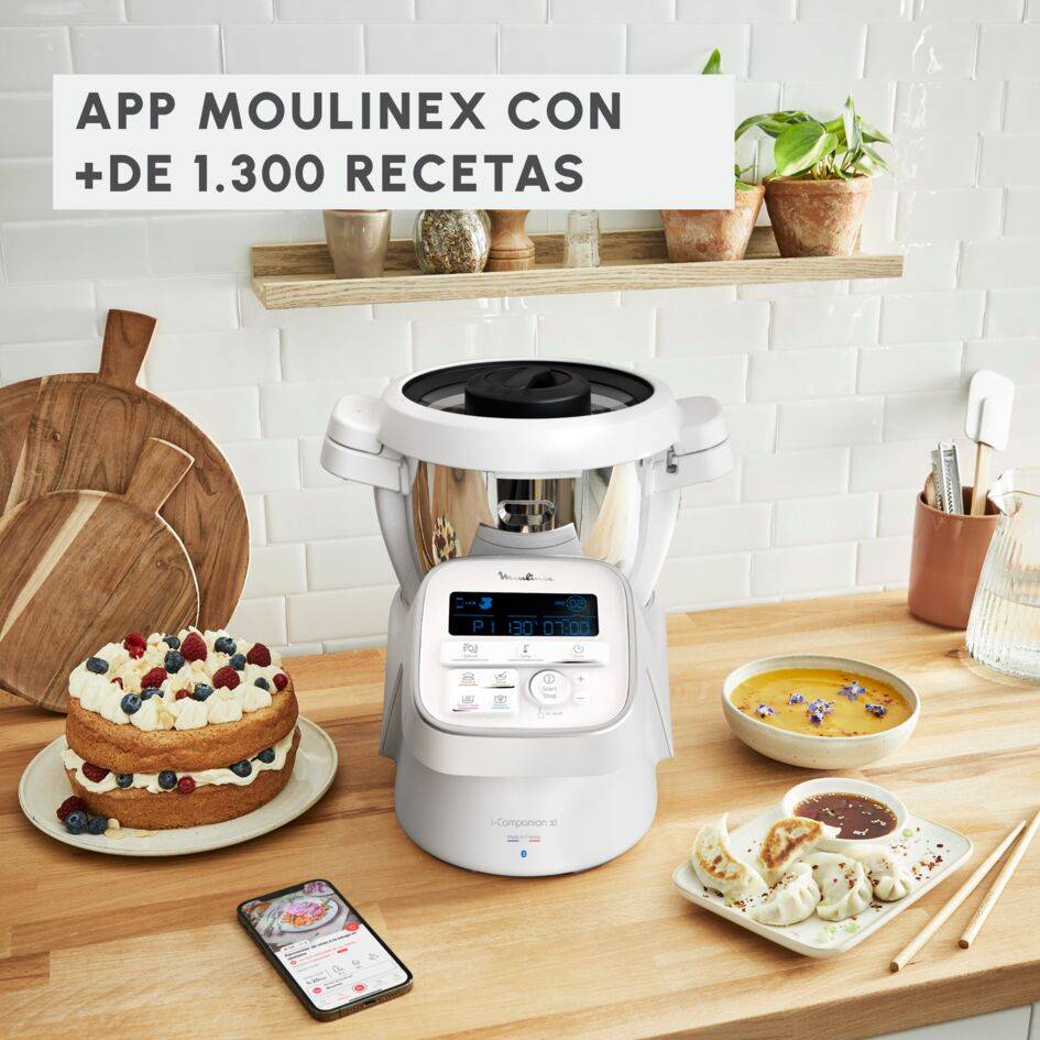 iCompanion XL, Robot de cocina, 3 L,&nbsp;1500 W, 4 Programas Automáticos,  Conexión Bluetooth