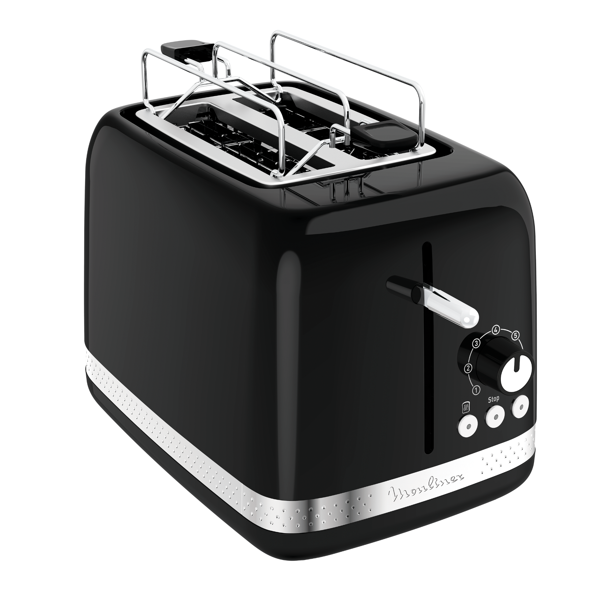 Tostadora Soleil, 2 Ranuras, Negra