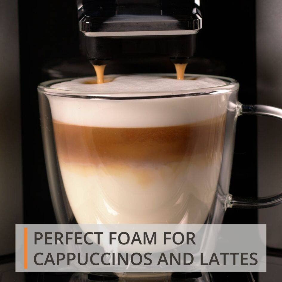 Sensation, Cafetera Superautomática, Panel táctil, 5 recetas automáticas, Espumador de leche