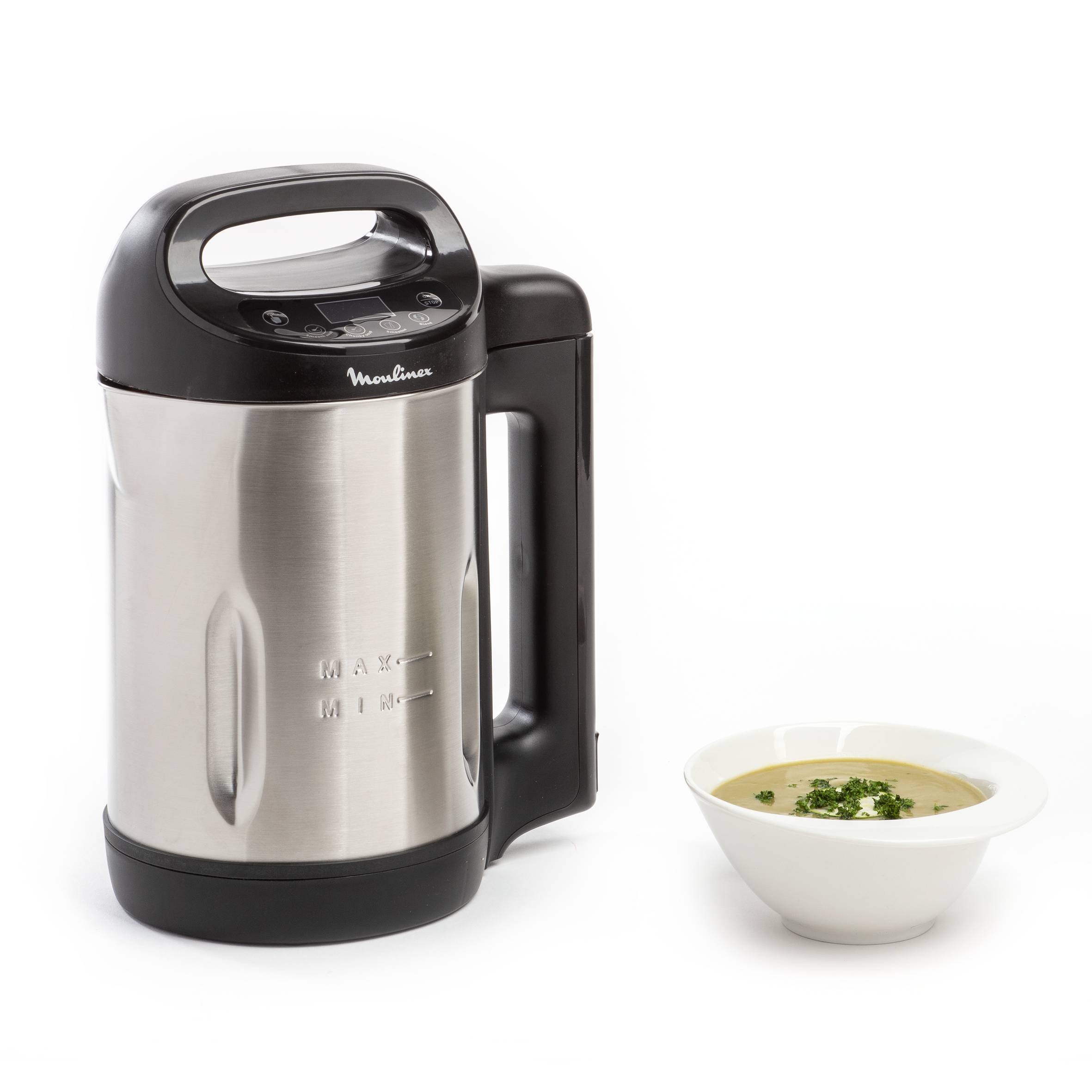 My daily soup, Sopera eléctrica, 1.2 L, 4 Programas Automáticos, 4 Cuchillas, Inox