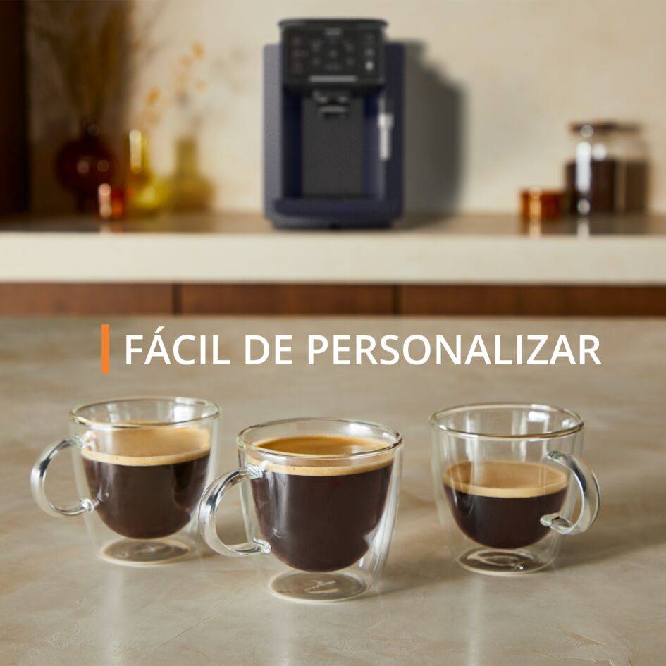 Sensation, Cafetera Superautomática, Panel táctil, 5 recetas automáticas, Espumador de leche