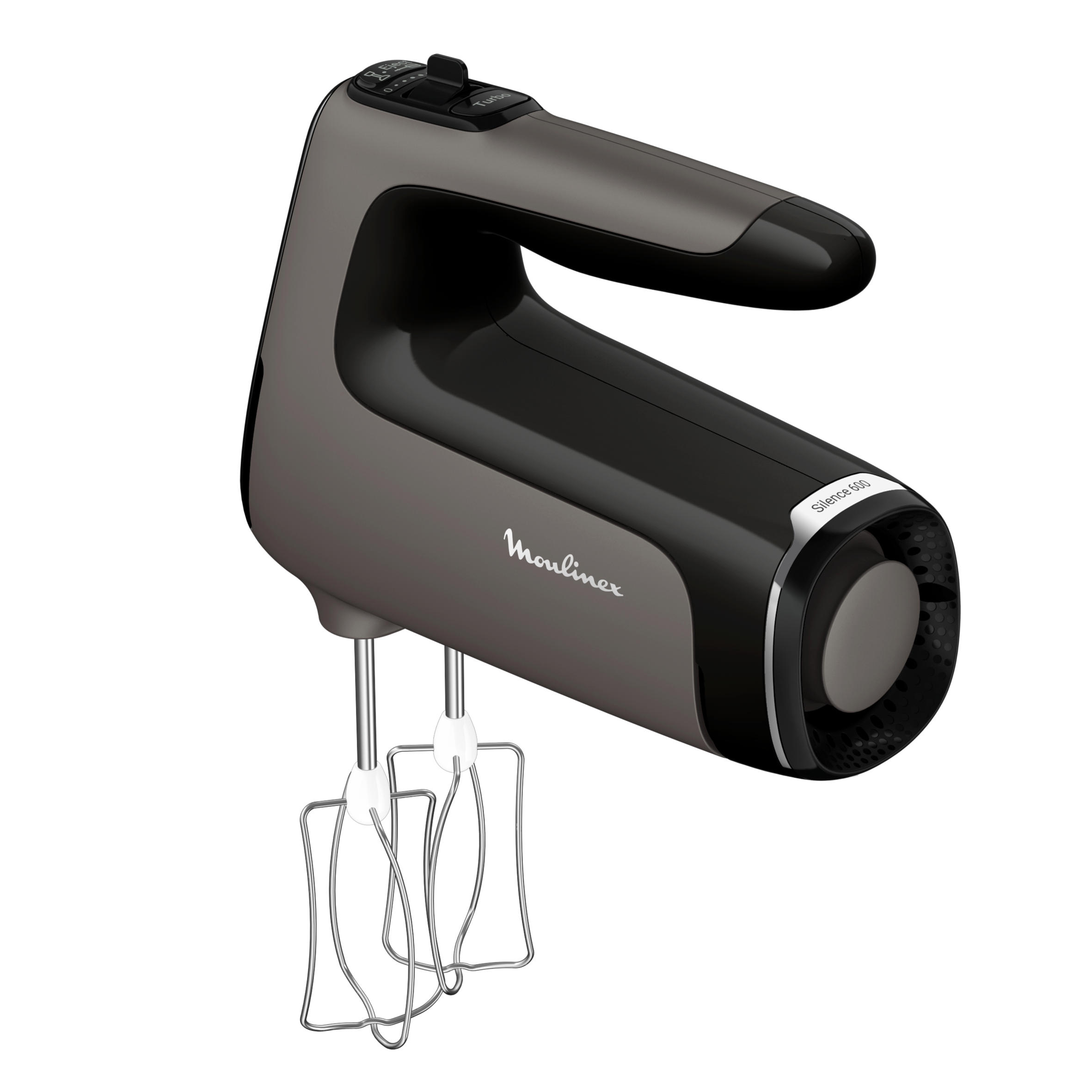 Powermix Silence, Batidora amasadora, 600 W, Tecnología Silenciosa, Asa Ergonómica, Regulador de velocidad, Función Turbo