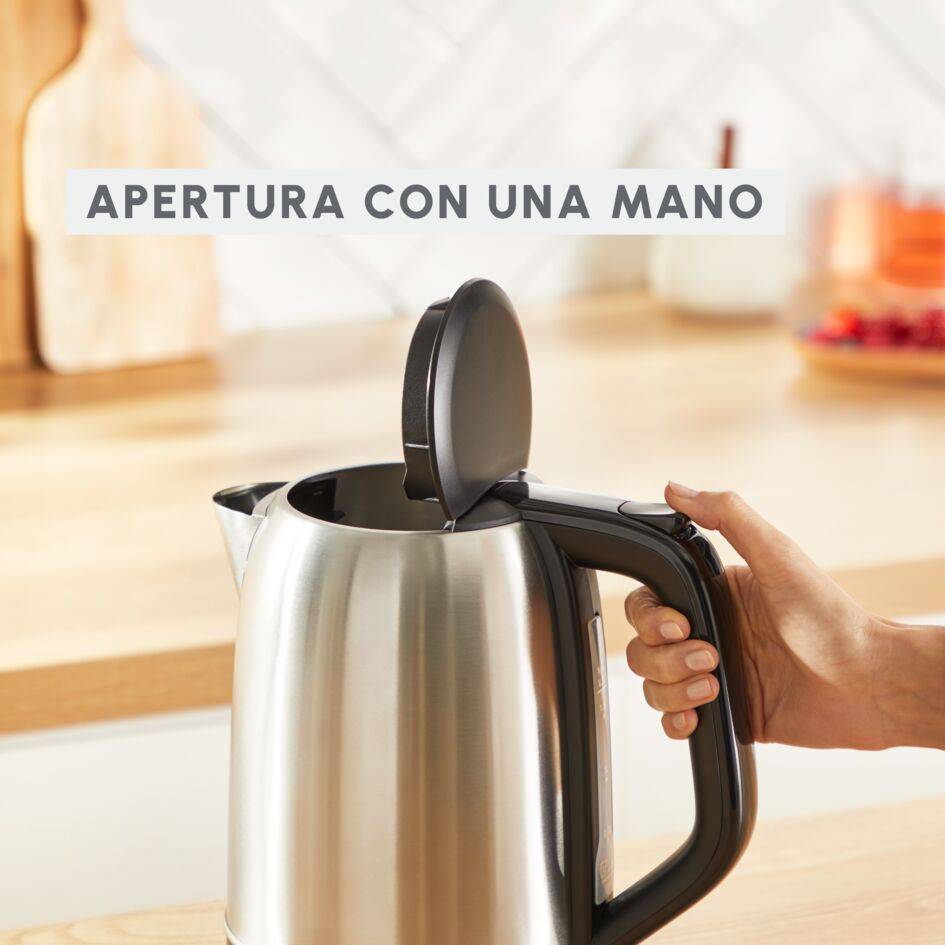 Subito, Hervidor de agua eléctrico, Indicador de una taza, Apertura con una sola mano