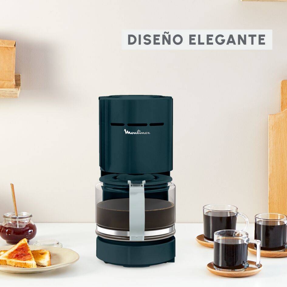 Uno, Cafetera de Filtro, 1,1L, Portafiltro Giratorio, Sistema Antigoteo