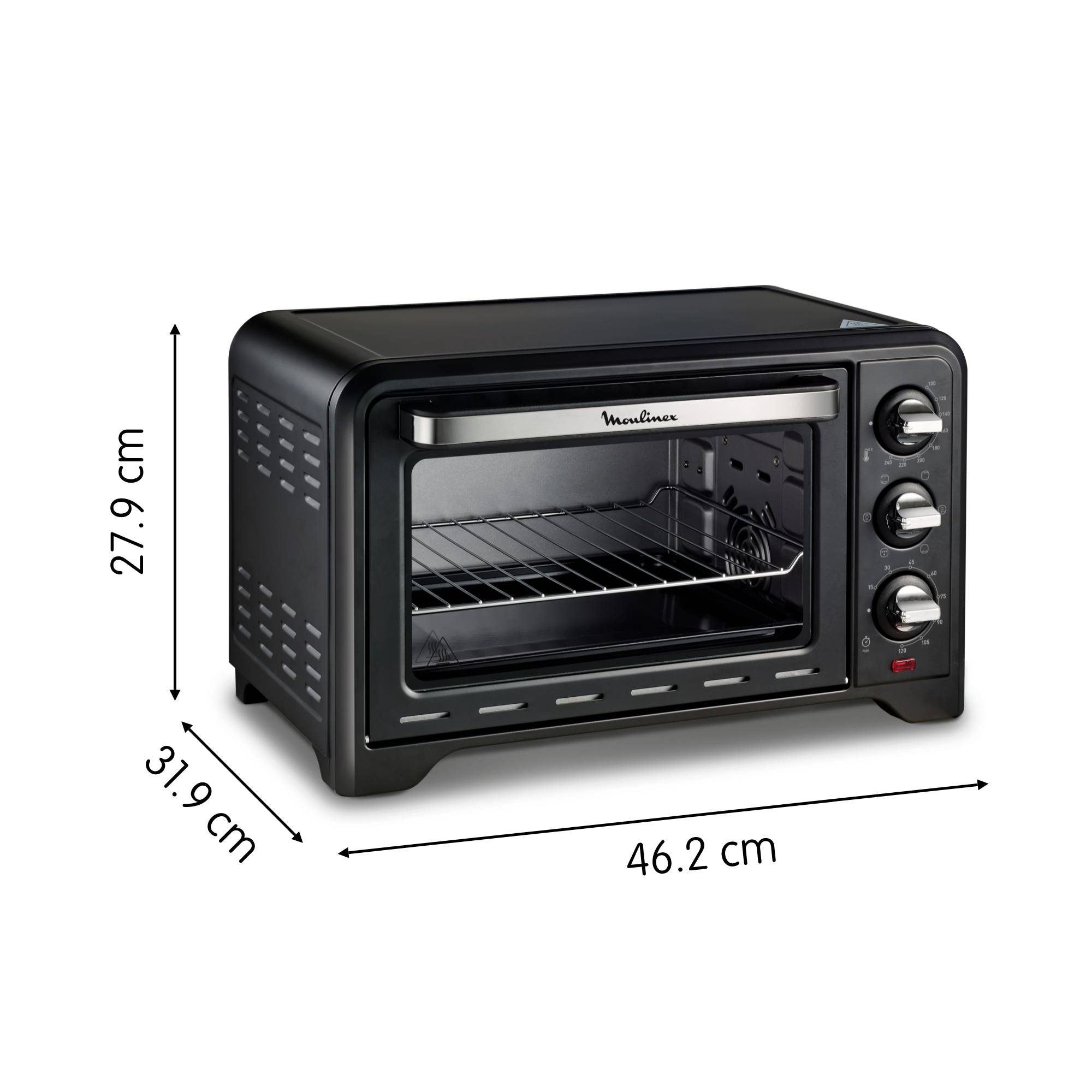 Optimo, Horno portátil, 19 L, 6 modos de cocción, Termostato Regulable, Compacto