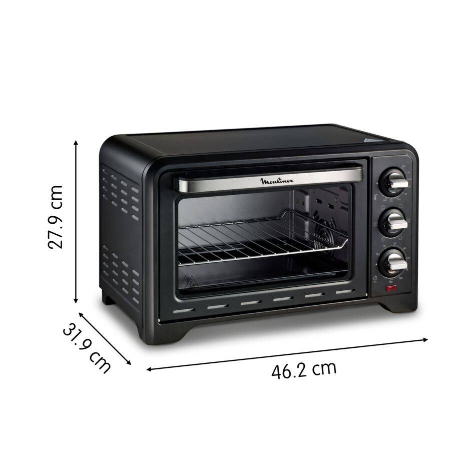 Optimo, Horno portátil, 19&nbsp;L, 6 modos de cocción, Termostato Regulable, Compacto