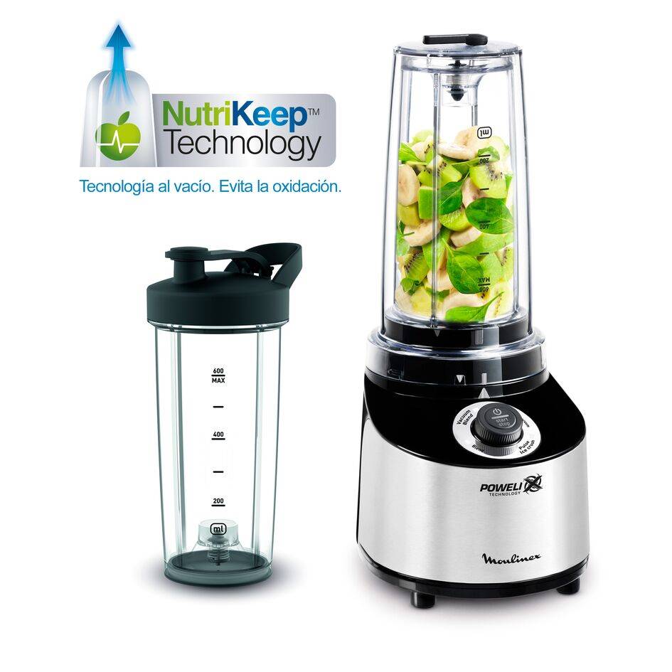 FRESHBOOST NEGRA 800 W + 2 BOTELLAS PARA LLEVAR