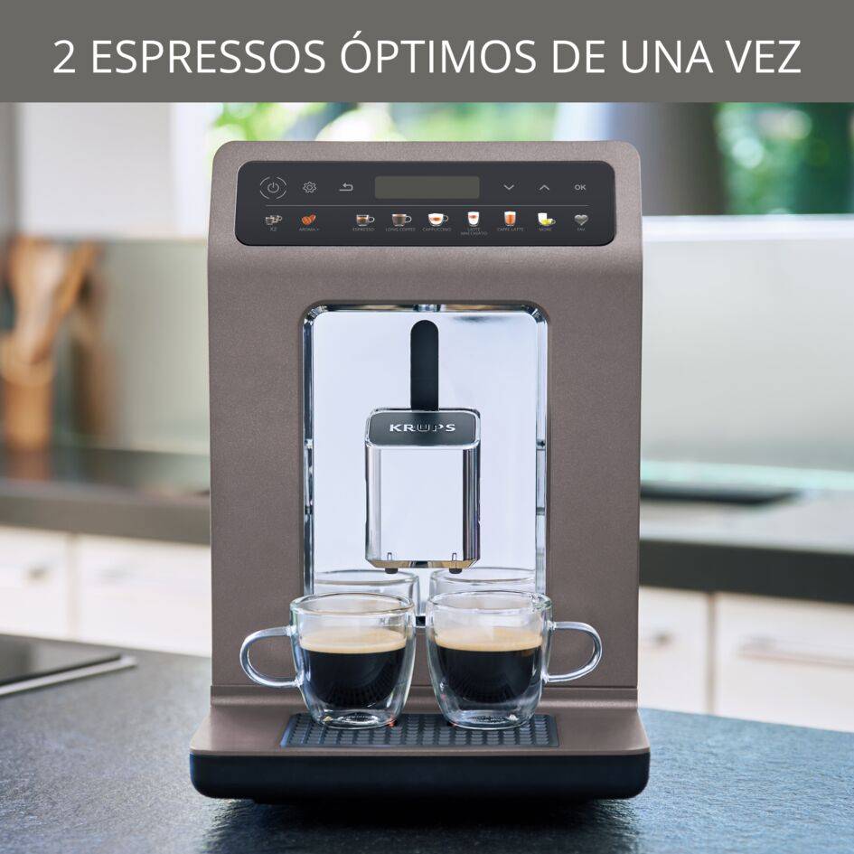 Evidence One, cafetera super automática, 12 ajustes personalizados, 3 opciones de intensidad, Gris
