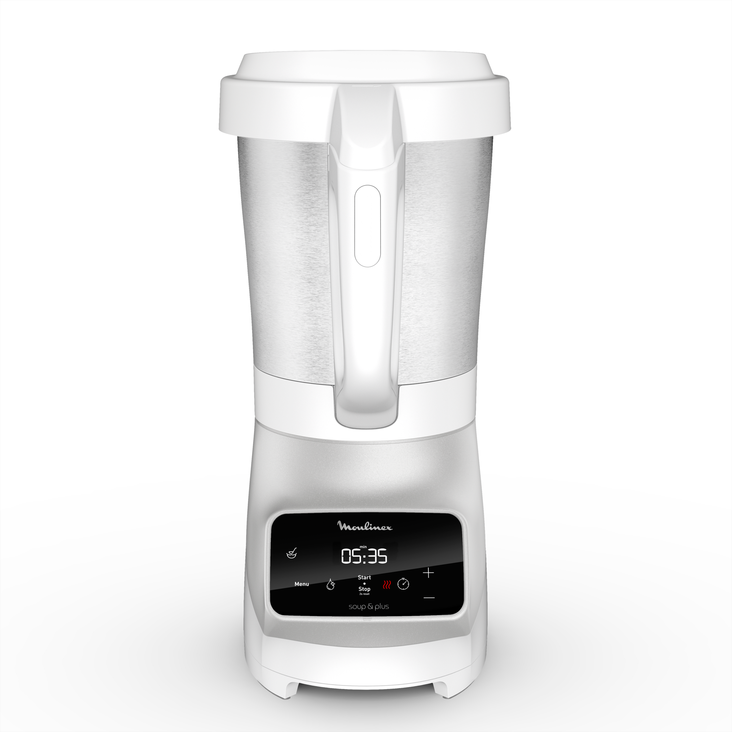 Soup&Plus, Sopera eléctrica, 2 L, 1100 W, Gris