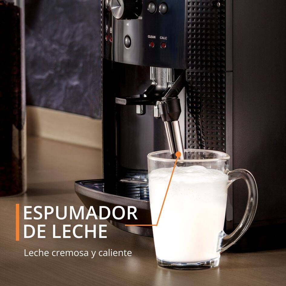 Essential, Cafetera Superautomática, Mecánica, Espumador de leche, Negra