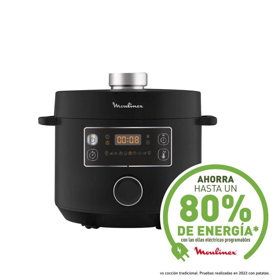 Turbo Cuisine , Olla Programable, 5 L, 10 Programas, Negra