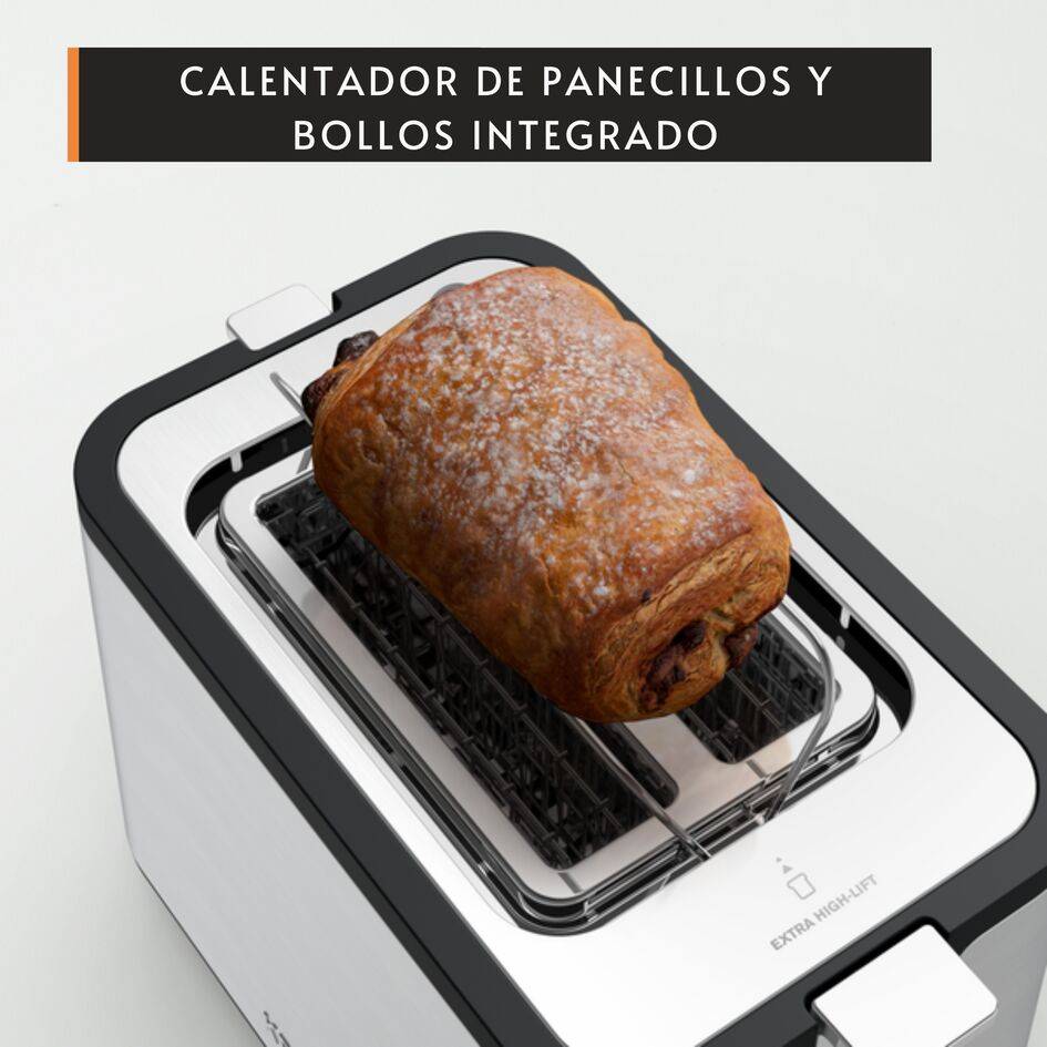 Control Line, Tostador, 2 ranuras, 850 W, 6 niveles de tostado
