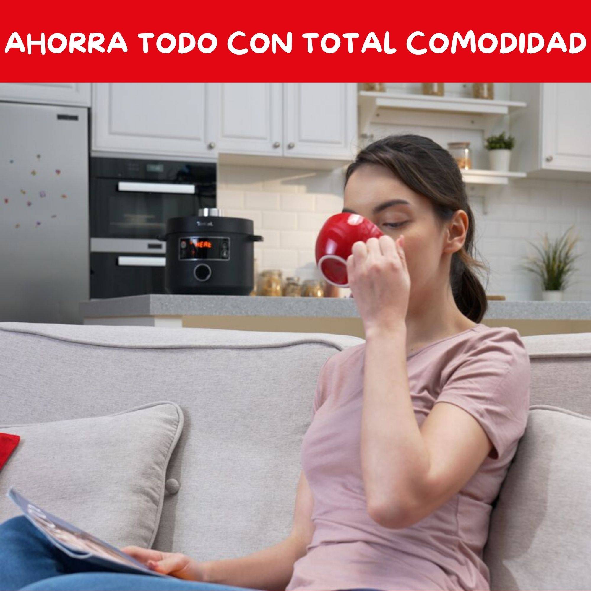 Turbo Cuisine , Olla Programable, 5 L, 10 Programas, Negra