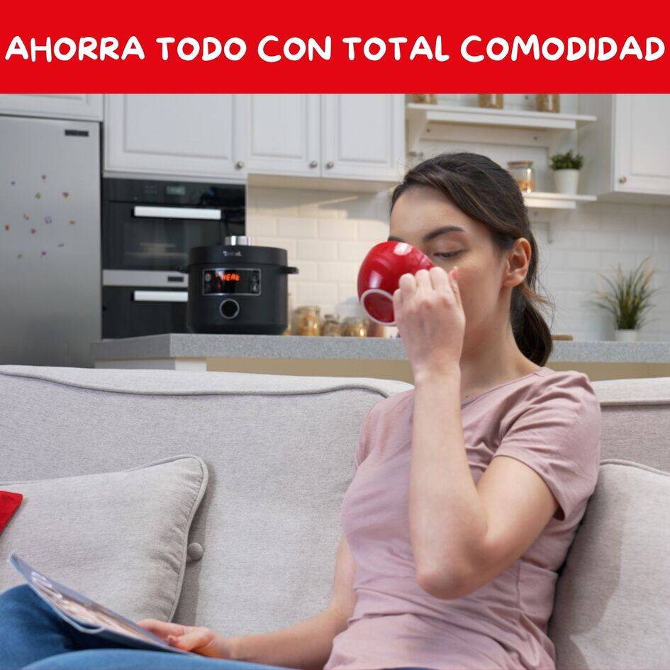 Turbo Cuisine , Olla Programable, 5 L, 10 Programas, Negra