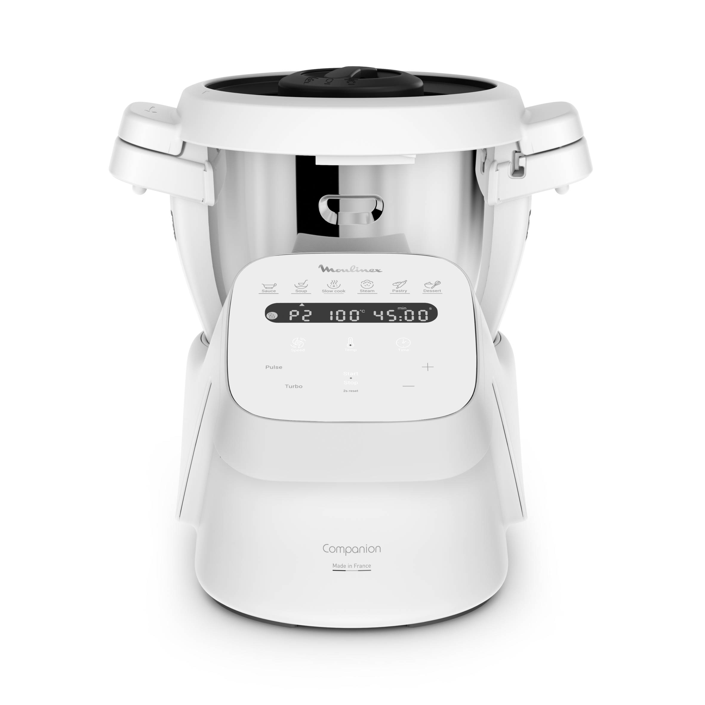  Companion Cooking, Robot de cocina, 12 Programas Automáticos, Modo Manual,  3&nbsp;L de Capacidad, Blanco