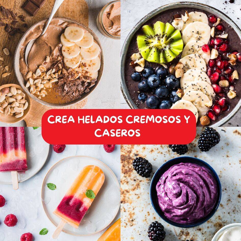 Infiny Mix+, Batidora de Vaso, 1600W, 5 programas, Negra