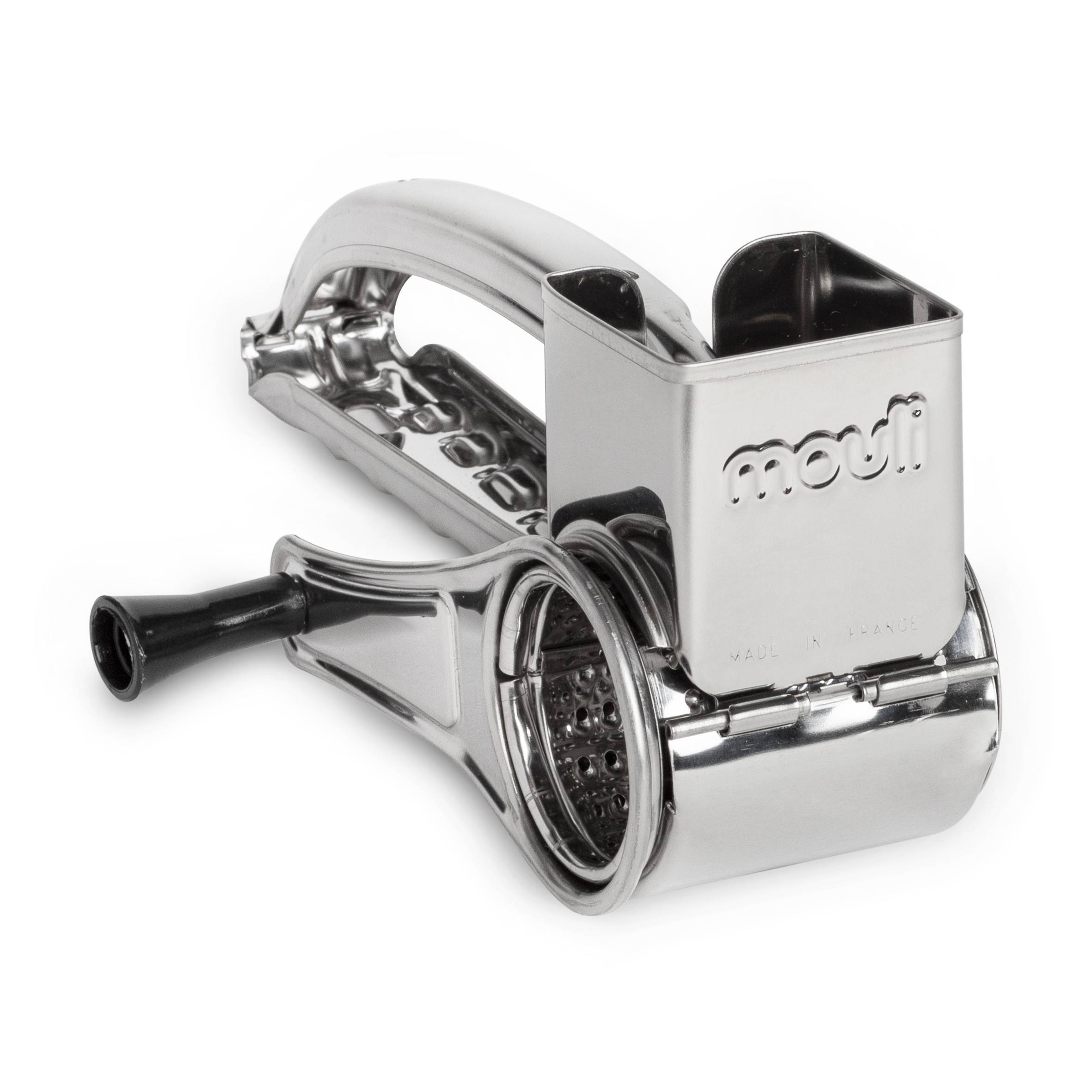 Rallador de quesos, Manual, Asa reversible, Inox