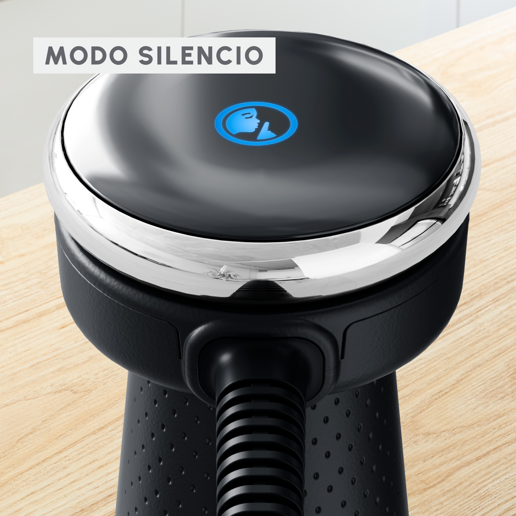 Quickchef+, Batidora de mano, procesador de alimentos 4 en 1, 20 velocidades, Negra