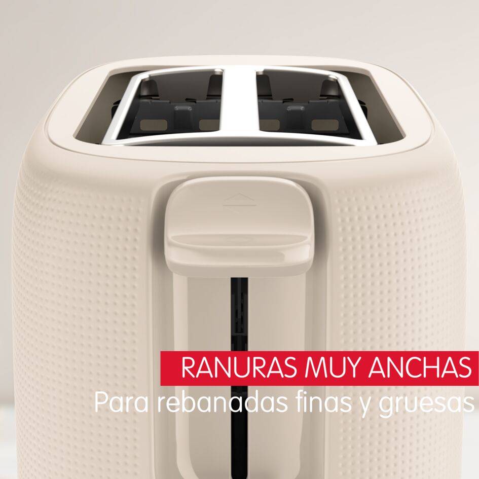 Morning, Tostadora de 2 Ranuras, Beige, 7 Niveles de Tostado