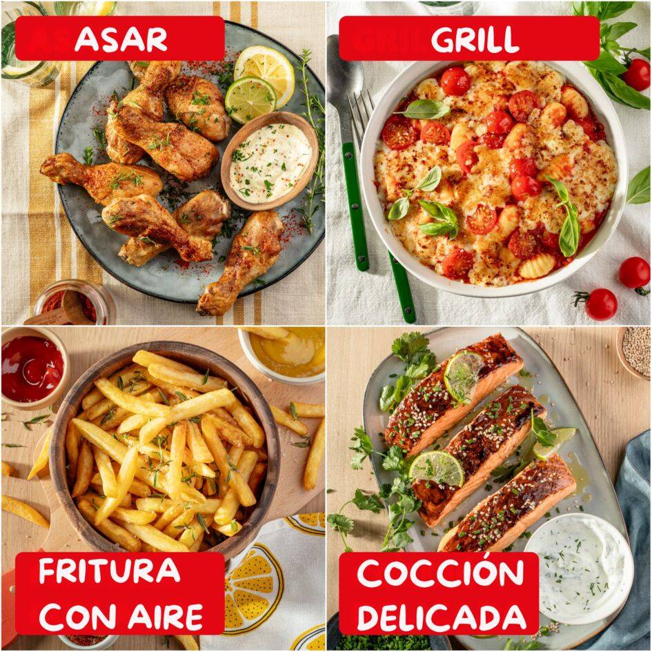 Companion, Extensión De Freidora De Aire, 4 Modos De Cocción, Tecnología Extra crisp, Compatibilidad total para companion