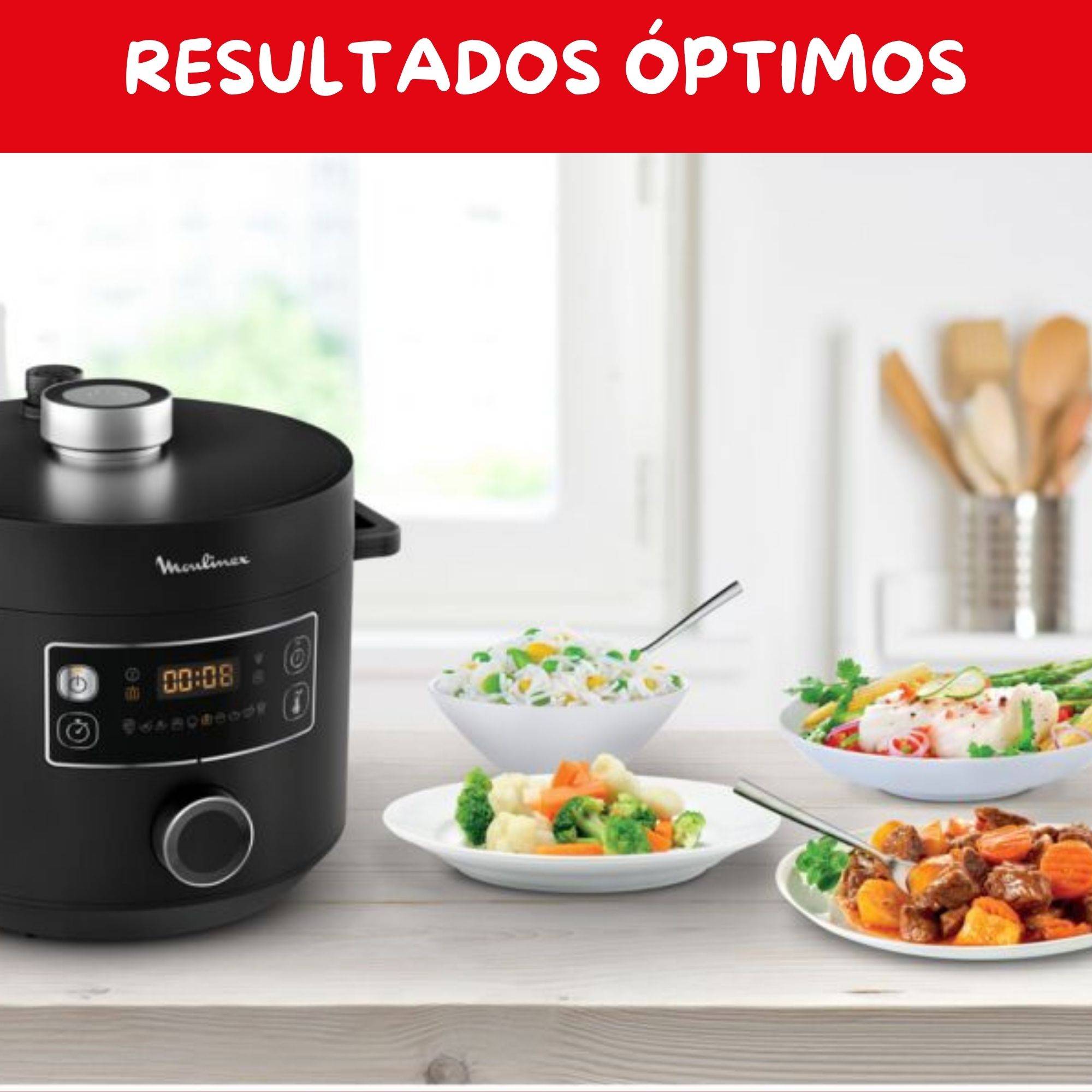 Turbo Cuisine , Olla Programable, 5 L, 10 Programas, Negra