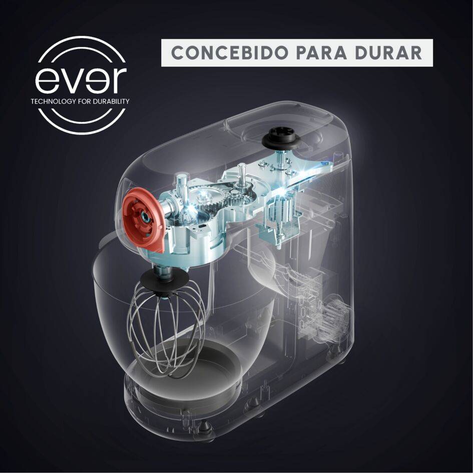 Bake Partner, Robot de repostería, 1100 W, Negro