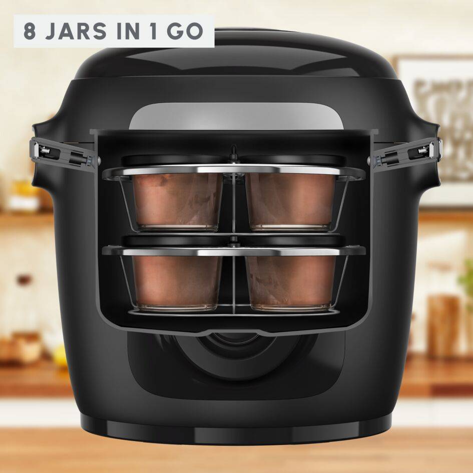 Set de 8 frascos, accesorio para aparato de cocina multifuncional Cookeo, manipulación sencilla XA6140E21