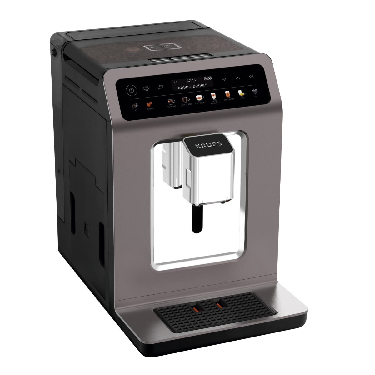 Evidence One, cafetera super automática, 12 ajustes personalizados, 3 opciones de intensidad, Gris