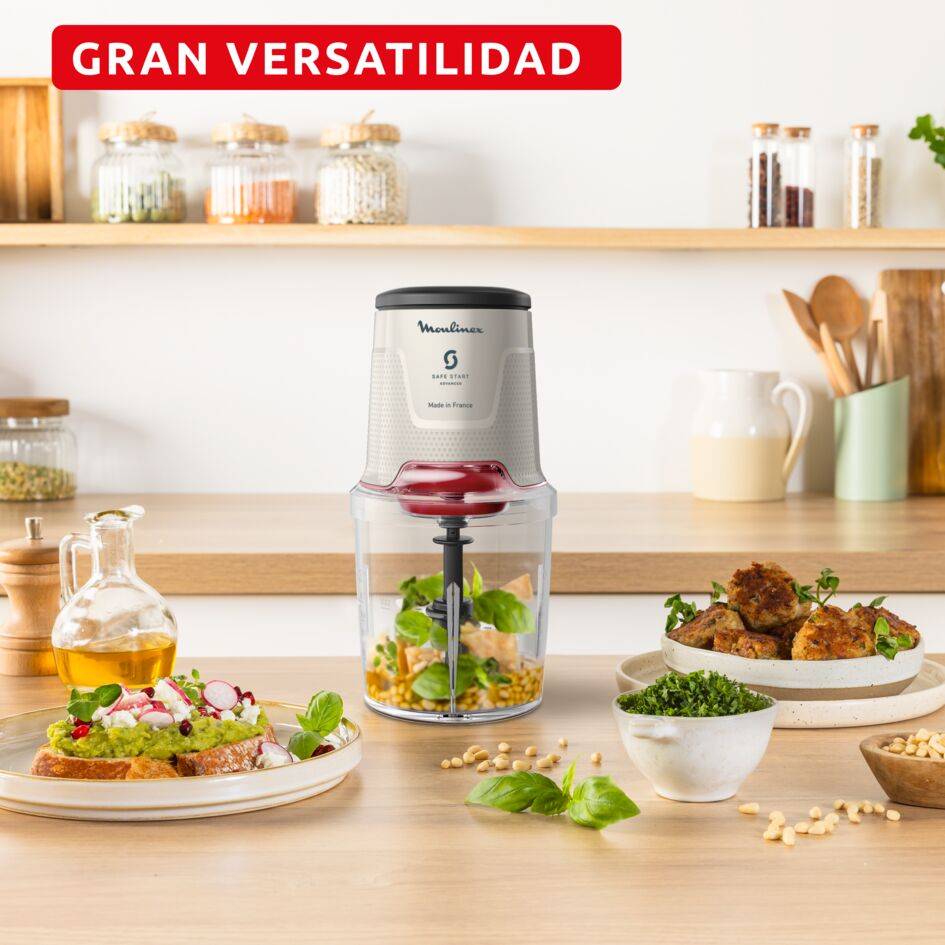 Easy Press, Picadora eléctrica de alimentos, 500 ml, 600 W, 4 cuchillas afiladas