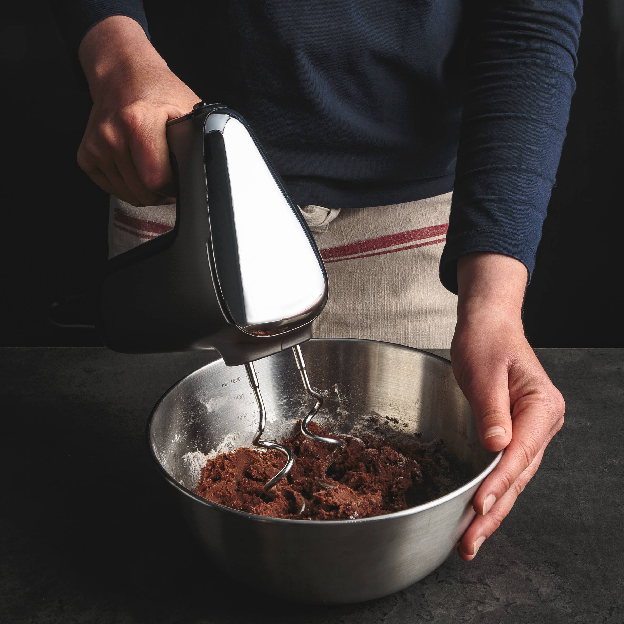 Powermix Silence, Batidora amasadora, 600 W, Tecnología Silenciosa, Asa Ergonómica, Regulador de velocidad, Función Turbo