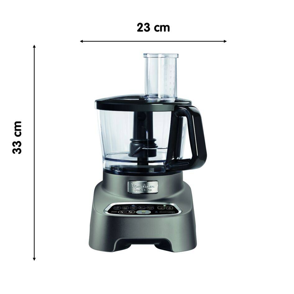 DoubleForce, Procesador de alimentos multifunción, 2 opciones de potencia de motor, Batidora para elaborar smoothies y batidos, 10 accesorios