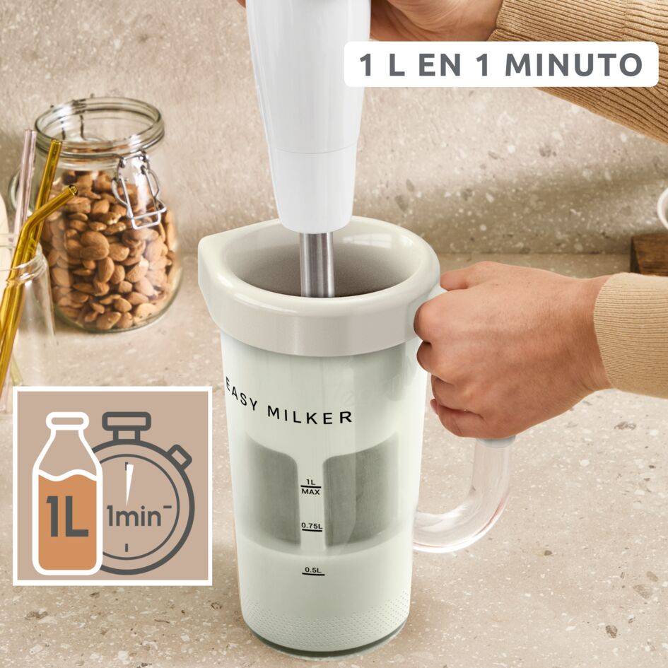 Easy Milker, Máquina para hacer leche vegetal casera, Rápida y fácil, Resultados personalizados, Sin desperdicios