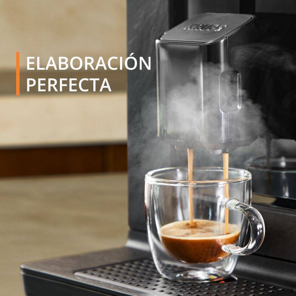 Evidence Eco-Design 050, Cafetera Cappuccino y Espresso Automática, 1450 W, 5 Preajustes de Bebida, Sabor Óptimo, Negro