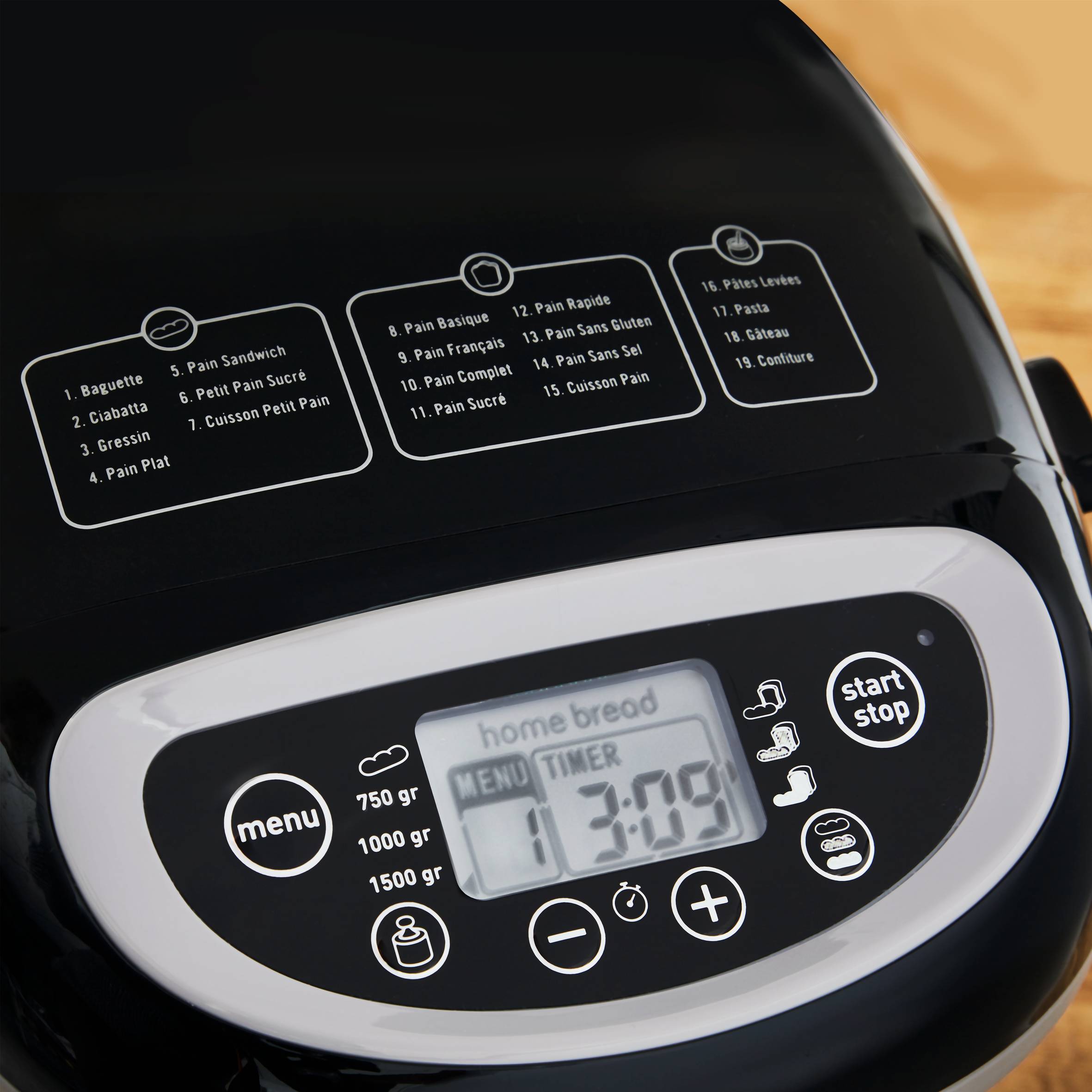 Bread of the World, Panificadora, 19 programas, 3 niveles dorado, Negro